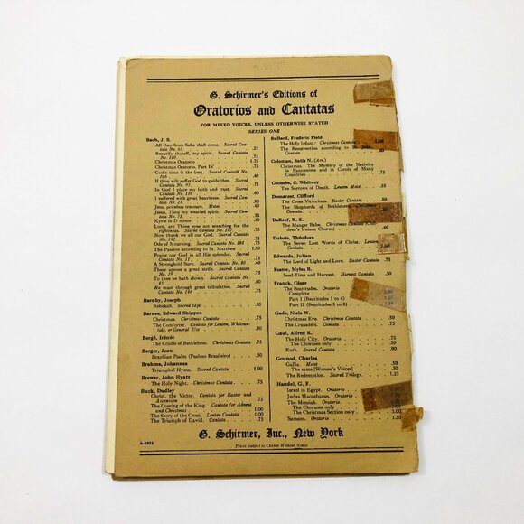 Music Booklet The Christian Dear Church Cantatas Dudley Buck Copyright 1923 - Picture 2 of 6